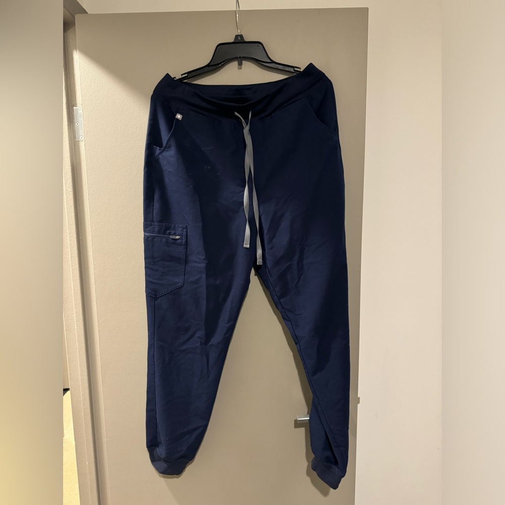 Figs High Waisted Zamora Scrub Joggers (Navy)